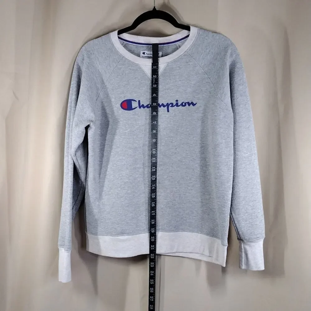 Champion Gray Sportswear Casual Crewneck Athleisure Pullover Loungewear Sweater
